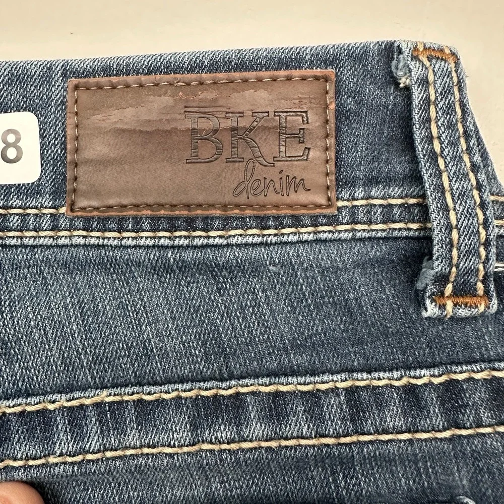 BKE Payton Bootcut  Stretch Jeans Women's 29 R 29x31.5 Blue Dark Wash Mid Rise